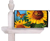 Sunflower-Butterfly-Mailbox